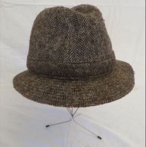 VINTAGE J.J. Seifter and Sons Brown Tweed Fedora